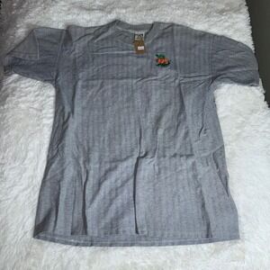 Vintage Cal Cru Florida Gators Mens Large Gray Herringbone Textured T-Shirt USA